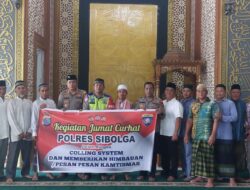 Wujudkan Kota Sibolga yang Aman dan Kondusif, Polres Sibolga Gelar Jumat Curhat di Masjid Al Falah