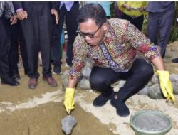 Bupati Tapteng Letakkan Batu Pertama Pembangunan Gedung GPI Sidang Nagatimbul