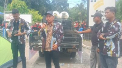 Tuntut Bebaskan Rekan Juang, Kelompok Tani dan IPK Asahan Gelar Aksi Damai di Depan BSP Tbk Kisaran