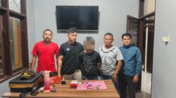 Kapolsek Lamala Pimpin Penangkapan Pelaku  Penyalahgunaan Narkotika Jenis Sabu