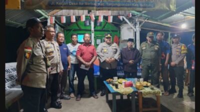 Sambangi Poskamling, Kapolres Belitung Ajak Warga Aktif Jaga Keamanan Lingkungan