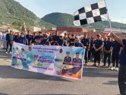 Meriahkan Harhubnas, UPP Kelas ll Luwuk Gelar Jalan Sehat dan Donor Darah