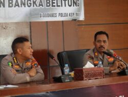 Dorong Layanan Medis Optimal, Tim Dokkes Polda Babel Sambangi Polres Belitung