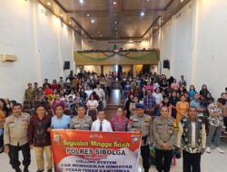 Polres Sibolga Gelar Giat Minggu Kasih Di Gereja Bethel Indonesia Victorya Sibolga