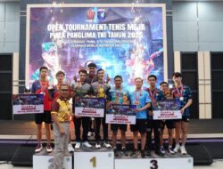 Penutupan Open Tournament Tenis Meja Piala Panglima TNI 2025 Meriah, Pangdam XII/Tpr Resmi Tutup Acara