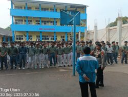 Penyuluhan Anti Tawuran dan Bullying di SMK Nusantara 2, Polsek Koja Goes to School