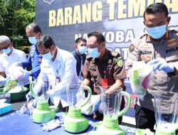 Dit Polairud Polda Babel Musnahkan 11,5 Kilogram Sabu Senilai 11 Miliyar Rupiah