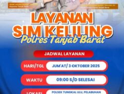 Pelayanan SIM Keliling Satlantas Polres Tanjab Barat Sasar di Tungkal Ulu