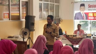 Cegah Remaja Terjerumus, Evi Yandri Gelar Sosper Bahaya Narkoba di Lingkungan Sekolah