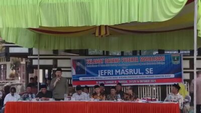 Sosper Ketahanan Keluarga Bersama Anggota DPRD Sumbar Jefri Masrul