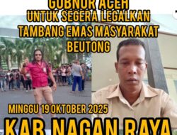 Tambang Emas Rakyat di Beutong Menanti Kejelasan, Penambang Desak Gubernur Aceh Bertindak