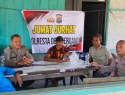 Polresta Deli Serdang Gelar Jumat Curhat, Masyarakat Diajak Berpartisipasi dalam Menjaga Keamanan