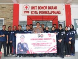 Humas Polda Babel Gelar Aksi Donor Darah, Sambut Hari Jadi Humas Polri Ke 74