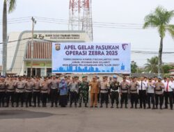 Kapolres Tanjab Barat Pimpin Apel Gelar Pasukan Operasi Zebra 2025: Targetkan Penurunan Angka Kecelakaan