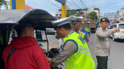 Satlantas Polres Sibolga Gelar Operasi Zebra Toba 2025, Pelanggaran Menurun dan Lalin Lancar