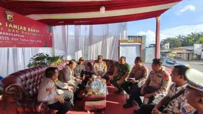 Kapolres Tanjab Barat Pastikan Kesiapan Pos Pam dan Pos Yan Ops Lilin 2025-2026