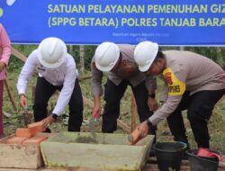 Polres Tanjab Barat Dukung Ketahanan, Groundbreaking Dapur SPPG Betara
