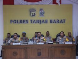 Paparkan Capaian Gemilang dalam Rilis Akhir Tahun 2025, Kapolres Tangan Barat : Kriminalitas Menurun