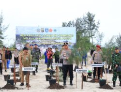 Polda Babel Gelar Penanaman Pohon Serentak Di Kawasan Eks Tambang