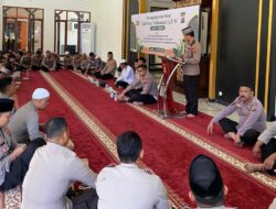 Gema Isra’ Mi’raj di Masjid Ar-Rahman Polres Banggai: Kapolres AKBP Wayan Ajak Personil Teladani Akhlak Rasulullah