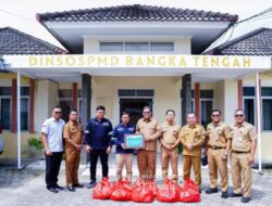 PT TIMAH Tbk Serahkan Ratusan Paket Sembako untuk Warga Terdampak Banjir di Bateng