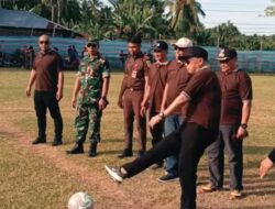 Wakil Bupati Banggai Secara Resmi Buka Semi Open Turnamen Sepakbola Piala Bupati di Bunta.