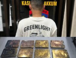 Gudang Peleburan Timah Ilegal di Batu Rusa Digerebek, 300 Kg Balok Timah Diamankan