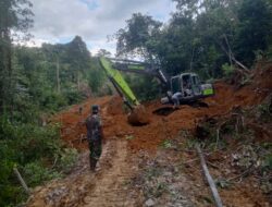 Satgas TMMD Ke-127 Kodim 0116/Nagan Raya Tetap Semangat Bangun Infrastruktur Desa di Bulan Ramadhan