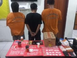 Tiga Pemuda Diamankan, Sat Narkoba Polres Bangka Barat Sita 128 Gram Sabu dan 35 Butir Ekstasi di Mentok