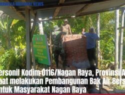 TMMD Ke-127 Kodim 0116/Nagan Raya Prioritaskan Pembangunan Bak Penampungan Air Bersih di Aceh