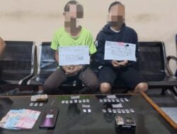 Dua Pelaku Narkoba di Kampung Baru, Diringkudls Polres Tanjab Barat Amankan 26 Paket Sabu.