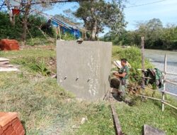 Bak Penampungan Air TMMD 127 Kodim Nagan Raya Masuk Tahap Akhir