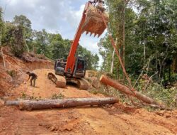 Progres TMMD Ke-127 Kodim 0116/Nagan Raya Capai 70 Persen, Satgas Perkuat Struktur Dasar Jalan
