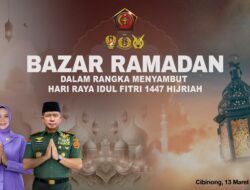 Danrem 061 dan Bupati Bogor Hadiri Bazar Ramadhan di Makodim 0621, Perkuat Kebersamaan dan Ekonomi Lokal