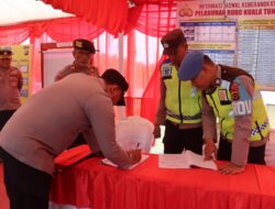 Kapolres Tanjab Barat Tinjau Pos Terpadu Roro, Pastikan Kesiapan Operasi Ketupat 2026