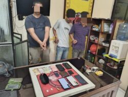 Transaksi Narkoba di Teras Rumah, Polsek Tebing Tinggi dan Satres Narkoba Polres Tanjab Barat Gerebek Tiga Terduga Sindikat Narkoba
