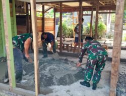 Satgas TMMD Ke-127 Kodim 0116/Nagan Raya kebut RTLH Masuk Tahap Pengecoran Lantai