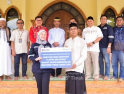 Dukung Fasilitas Rumah Ibadah, PT TIMAH Tbk Salurkan Bantuan untuk Masjid Agung Darussalam Beltim