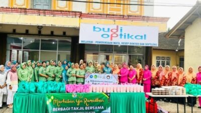 Semangat Ramadan Terwujud Dalam Berbagi Takjil Bersama TP PKK Dan Lintas Organisasi 