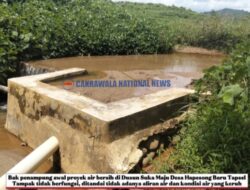 Warga Keluhkan Proyek Air Bersih di Dusun Suka Maju Desa Hapesong Baru Tapsel, Diduga Tak Berfungsi Sejak 2023