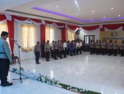 Kapolres Tanjab Barat Pimpin Sertijab Pejabat Utama dan Kapolsek, AKBP M. Kuswicaksono Segera Menyesuaikan Diri.