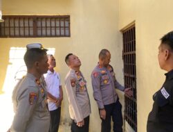 Kapolres Bangka Barat Sidak Polsek Jebus, Tekankan Disiplin dan SOP Penjagaan Tahanan