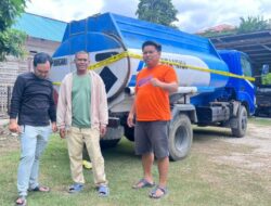 Subdit IV Tipidter Polda Sulteng, Amankan Truk Tangki di Polsek Luwuk Diduga Angkut Solar Subsidi Tanpa Dokumen