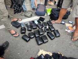 Polda Sulteng Bekuk 6 Kurir Sabu di Bandara Mutiara Sis Al-Jufri Palu, Sita 16 Kilogram Narkotika