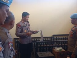 Kapolres Banggai Sidak Gudang Senpi Polres, Pastikan Transparansi dan Cegah Penyalahgunaan