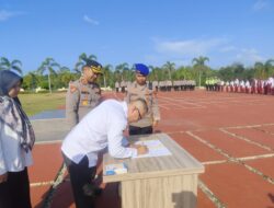 Polres Bangka Barat dan Dinas Pendidikan Teken MoU Program GEBER