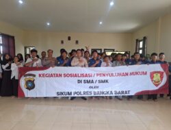 Polres Bangka Barat Gencarkan Penyuluhan Hukum ke Pelajar, Tekankan Bahaya Kenakalan Remaja dan Geng Motor