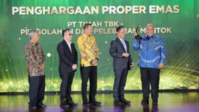 Komitmen Pengelolaan Lingkungan Hidup Berkelanjutan, PT TIMAH Raih Proper Emas