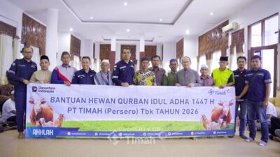 PT. TIMAH Kembali Distribusikan Hewan Kurban, Bupati Bateng: Bentuk Kepedulian yang Konsisten