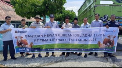 Warga Babar Sambut Antusias Bantuan Hewan Kurban dari PT TIMAH